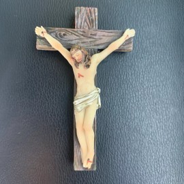 Crucifix Jesus on the Cross - Magnetic- Rare 3 1/2 L X 2 Inches Width.