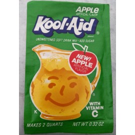 Kool-Aid Vintage Kool Aid Drink Mix Packet APPLE Flavor - Sealed Unopened RARE 1980's