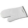 FACKELMANN 14298 - Guanto da forno, in cotone, colore: Bianco/Grigio