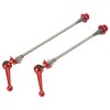 CANSUCC 2pcs Bicycle Wheel Skewer Aluminum Alloy Quick Release Titanium