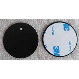 Metal Plates for Magnetic Phone Mount - Premium 2pcs Uni Strong Adhesive Sticker (Round or Rectangular) (2 Round 1.5" x 1.5")