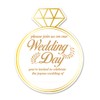 Opomzk Wedding Party Invitations with Envelopes, 20 Set Wedding Ring