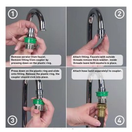 NEOPERL Dual Thread by 3/4 in. Quick connect Coupler and Fitting-NEW 15 3940 5