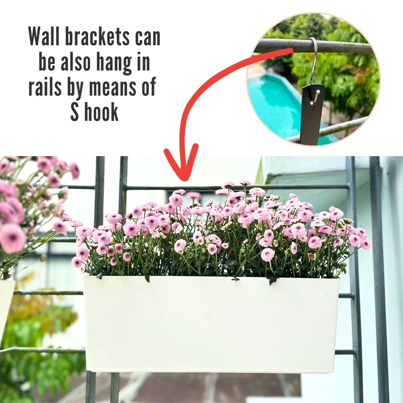 LaLaGreen Wall Planter for Outdoor (2 Pack, 14 Inch) Wall