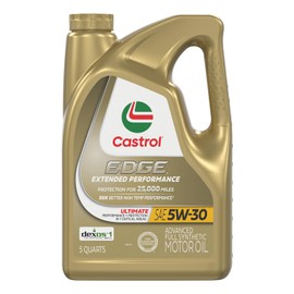 Castrol 1597B1 Edge Extended Performance 5W-30 Aceite de Motor sintético Completo, 5 Cuartos de galón