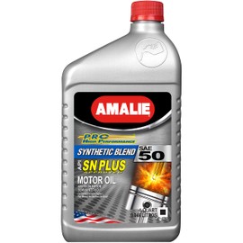 AMALIE Pro High Performance Synthetic Blend 50 Motor Oil (160-65656-56) 1 Quart Bottle, Pack of 12 | Made in USA