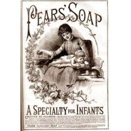 Hollywood Icons Vintage Pears Soap Laundry Soap Reproduction Framing Print Advertising 17x12