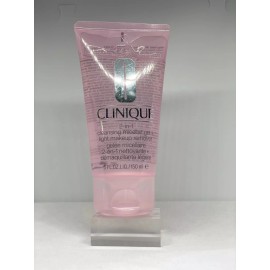 CLINIQUE 2-in-1 Cleansing Micellar Gel+Light Makeup Remover ~ 5 FL OZ LIQ/150 ml