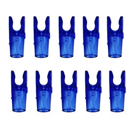 UP100 50 Pcs Arrow nocks for OD 3.2mm Pin Nock L Size for Archery Arrow Nock (Transparent Blue)