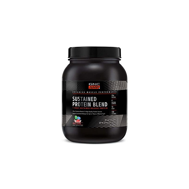GNC AMP Sustained Protein Blend - Cinnamon Toast (28 Servings)