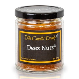 Deez Nutz- Hazelnut Vanilla- the Candle Daddy- 6 Ounce- 40 Hour Burn- Poured in Small Batches in USA