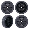 CheeMuii 4 Pack HRN216 Lawn Mower Wheels Kit 2 Rear