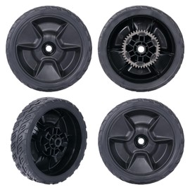CheeMuii 4 Pack HRN216 Lawn Mower Wheels Kit 2 Rear Wheels Replace for 42710-VR8-N00ZA and 2 Front Wheels Replace for 44710-VR8-N00ZA Compatible with Honda HRN216 Lawn Mower