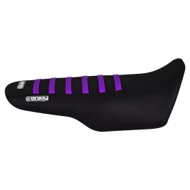 Honda 2022-2024 Honda Grom MSX125 / MSX 125 SEAT COVER ALL BLACK / PURPLE RIBS #331