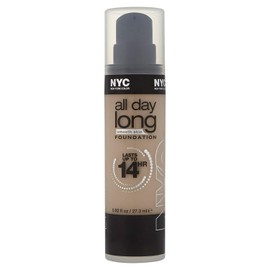 NYC all-day-long smooth skin FOUNDATION, lasts up to 14 hours, 743 Nude Beige