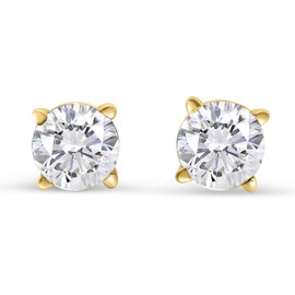 G/I2 1/5 Carat TW Diamond Stud Earrings in 14k Yellow Gold