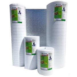 SmartSHIELD -3mm 48"x50ft Reflective Insulation roll, Foam Core Radiant Barrier, Thermal Insulation Shield - Engineered Foil/White Film