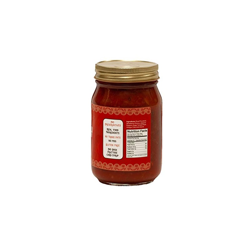 Green Jay Gourmet Strawberry Salsa - Strawberry-Flavored Fruit Salsa -