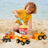 HSMHLYYB Digger Toy, Pack of 3 Sand Toy, Digger Sandpit,
