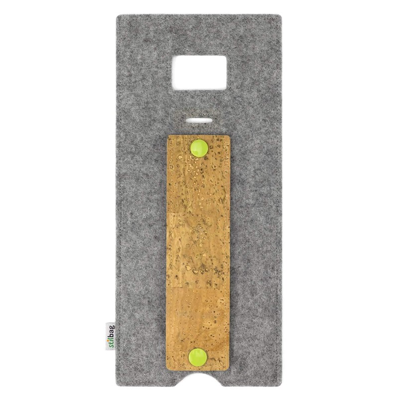 stilbag Charging Case for Smartphones Made of Wool Felt and
