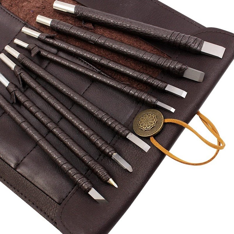 SKYZONAL Stone Carving Tool Set Chisel Carving Tool Carving Kit