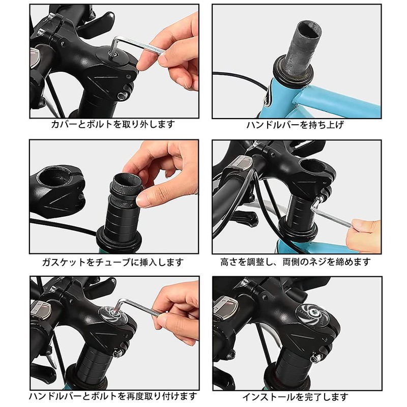 SeonFook Bicycle Headset Stem Spacer Aluminum Alloy 28.6mm Fork Stand