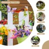 Dwafill 12 Pcs Multicolor Artificial Feather Garden Birds Clip Birds