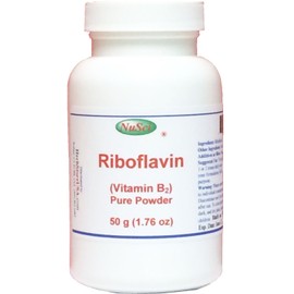 NuSci Vitamin B2 Riboflavin Pure Powder Energy (50 Grams (1.76 oz))
