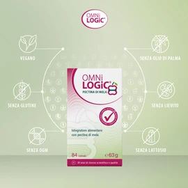 OMNi LOGiC PECTINA DI MELA | Senza OGM | VEGANO | 84 Capsule