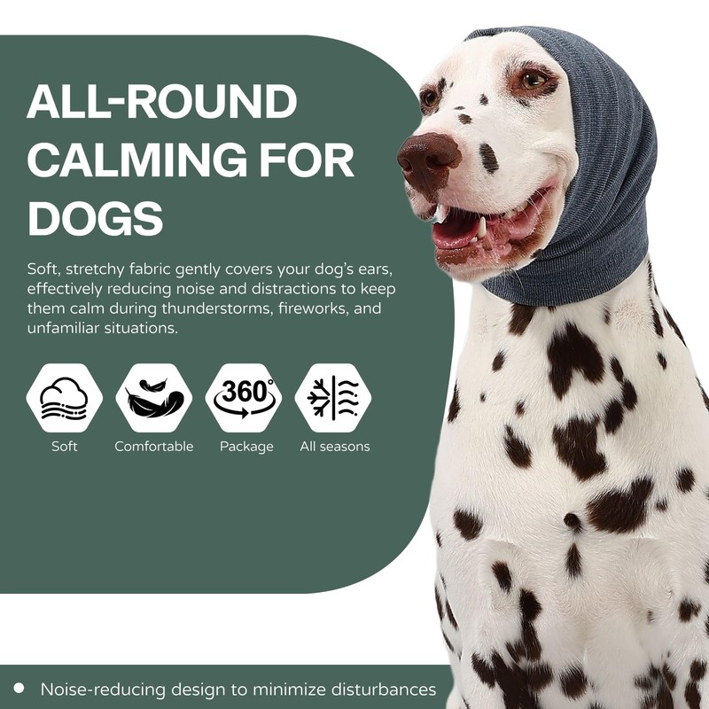 AOOLMOL Dog Ear Muffs Warp Anxiety Relief/Noise Protection - Grooming