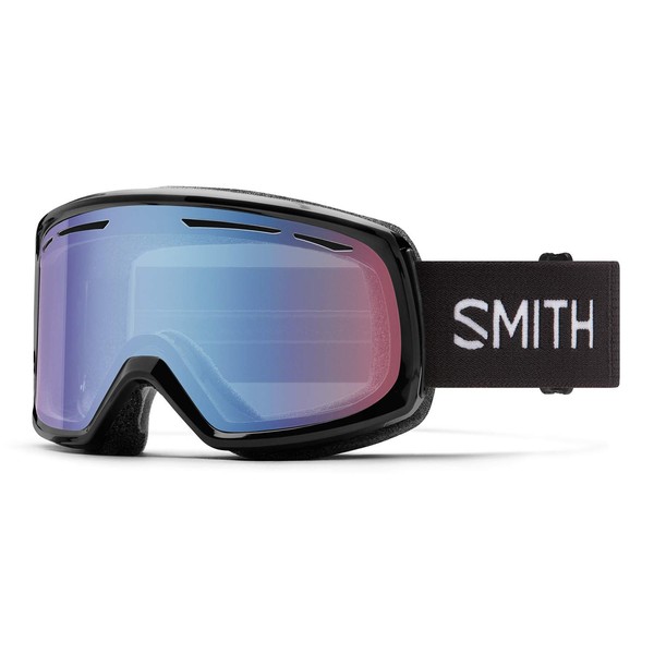 Smith Women's Drift Snow Goggles Black/Blue Sensor Mirror