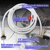 FIXFANS Adjustable Pressure Washer Long Range Nozzle, Downstream Injector Kit