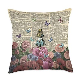 Alice In Wonderland - Wonderland Garden Throw Pillow