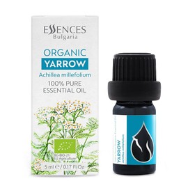 Essences Bulgaria Organic Yarrow Essential Oil - 5ml Excellent for skin care / Essences 불가리아 유기농 야로우 에센셜 오일- 5ml 피부미용 탁월