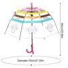 Transparent Umbrella Cartoon Long Handle Umbrella For Children