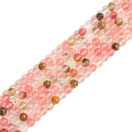 Bulk Wholesale 8mm Watermelon Tourmaline Natural Round Full Strand Semi Precious Healing Gemstone Beads for DIY Bracelet Necklace Jewellery Making