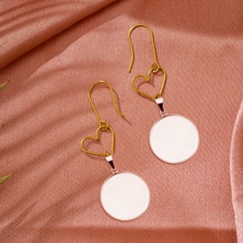 Milisten 20pcs Pendant Trays Kit Round Bezel Blanks Trays Pendant Cabochon Settings for DIY Crafting Photo Jewelry Making Silver 25mm