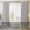 Room Darkening Curtains Grayish White Black Out Curtains 96 Inches