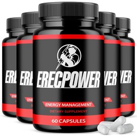 Healthly Erecpower Energy Management Multivitamin Health Supplement (300 Capsules) 5-Pack