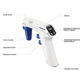 Labnique Digital Electric Pipette Controller, Automatic Motorized Pipettor, 1-100ml