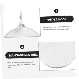 BESPORTBLE 6pcs Piece Stainless Steel Outdoor Tools Multipurpose Tool Outdoor Accessories Shooting Practice Supplies Shooting Training Tool Metal Shooting Targets Hooting Practice Tool