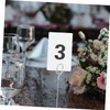TOYMYTOY 40pcs Digital Cards Number Hanger Cards Table Number Disc