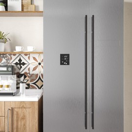 FANCYEASY Silver Stainless Steel Contact Paper for Appliances 15.7"x118" Brushed Silver Contact Paper Peel and Stick Countertops Waterproof Metallic Wallpaper for Kitchen Removable Refrigerator Wrap