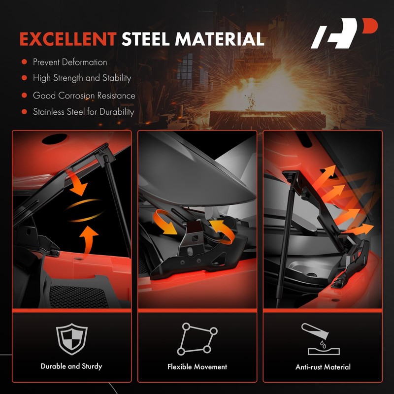 A-Premium Front Driver and Passenger Hood Hinges Compatible with Scion