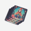 Monkey Christmas Foam Coasters