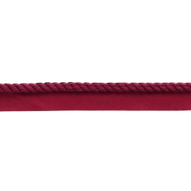 DÉCOPRO (TM) Twisted Rope Cord with Lip, Style# 0025S, Color# E10 - Dark Wine Red [8 Yards]