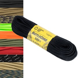 PARACORD PLANET 5.6mm BattleCord – Ultra Strong & Tough Rope – 2650lb Tensile Strength – USA Made