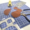 UPTTHOW Leather Tools French Curve Protractor Triangles Andcircle Gauge All-in-one