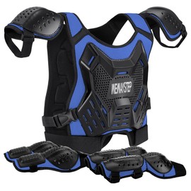 Kids Dirt Bike Gear - Youth Chest Protector Motocross Kids Motorcycle Gear Protective Riding Gear Body Armor Vest with Elbow Knee Guards Suit