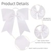 16PCS 8" Large Cheer Hair Bows Ponytail Holder Elastic Band